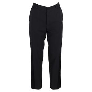 Lanvin Straight Leg Trousers in Black Wool